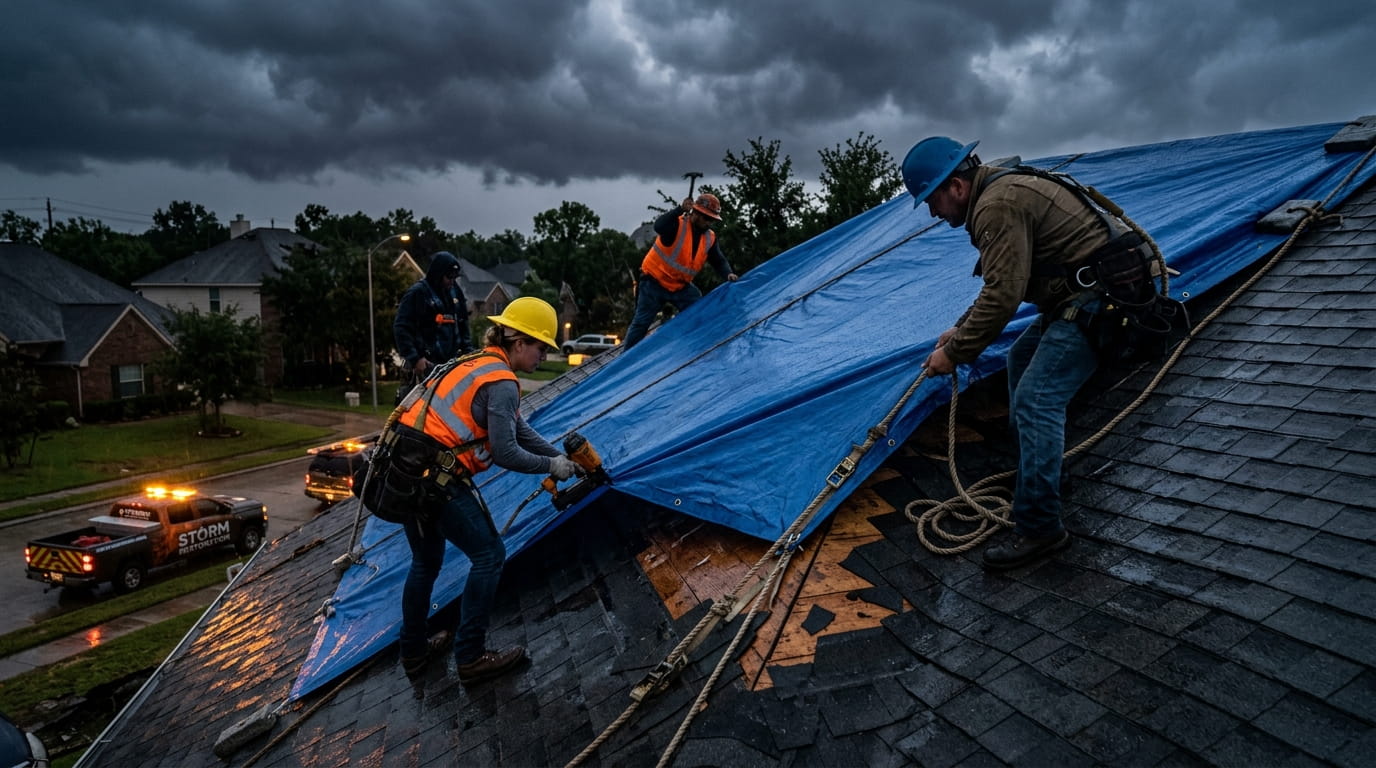 24/7 Emergency Tarping & Leak Repair