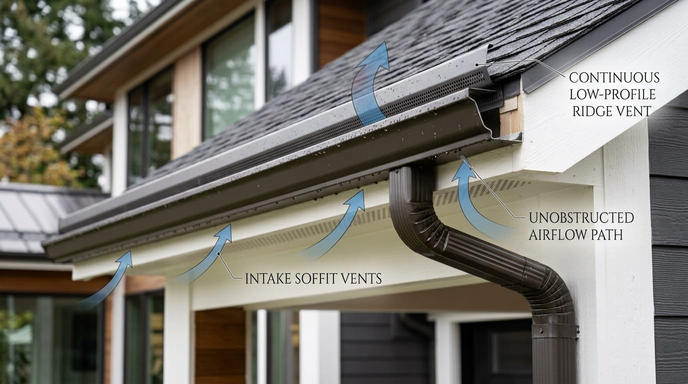 Seamless Gutters & Attic Ventilation